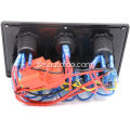 Rocker Switch Panel 6 Position 12V Socket 3.1A